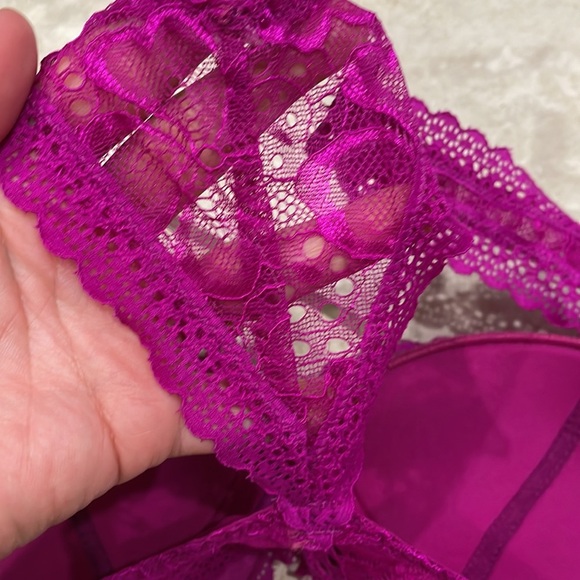 Urban Outfitters Out From Under Neon Purple Lace Bralette Top S - Picture 6 of 6